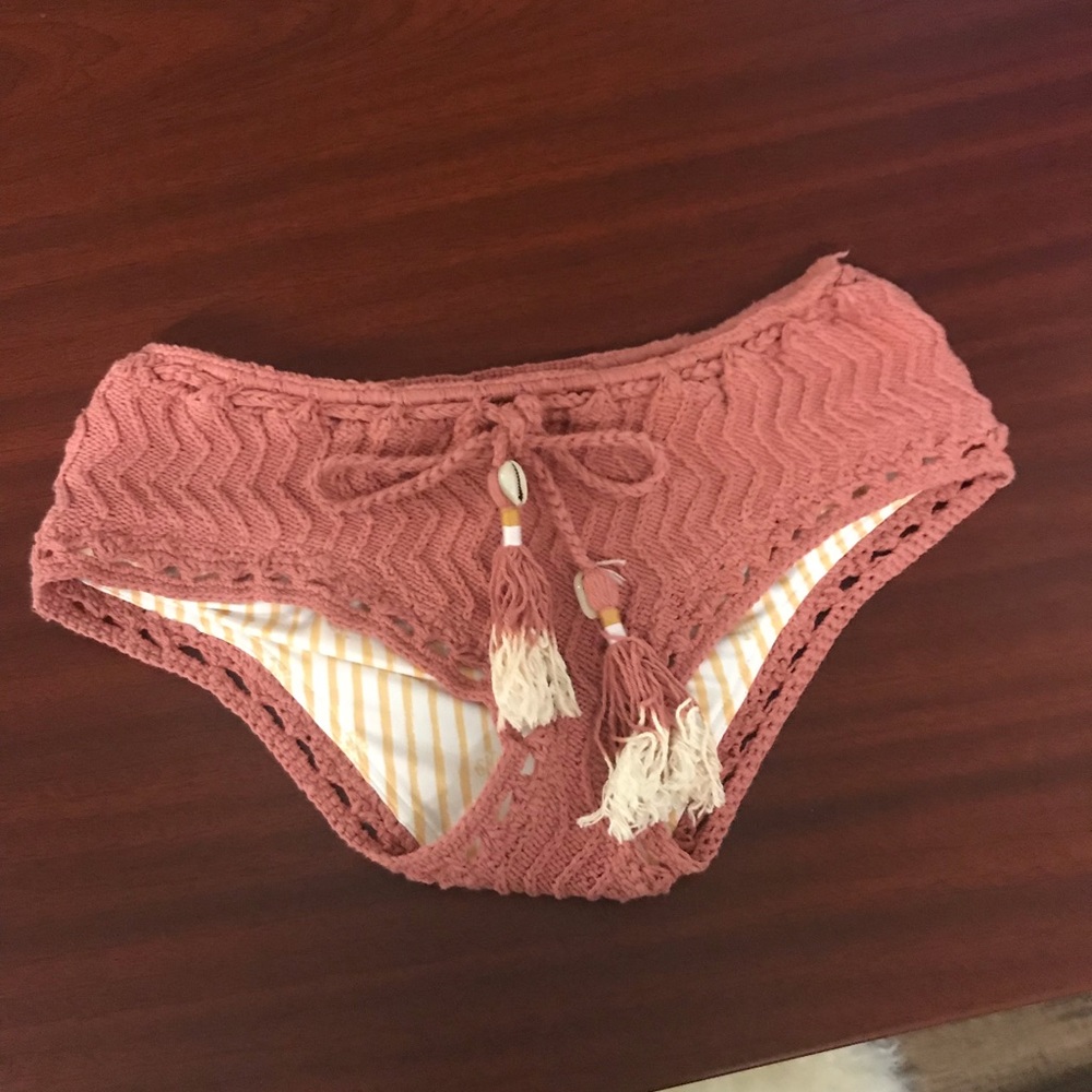 She made me dusty rose bikini bottom